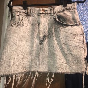 White/Black wash out skirt